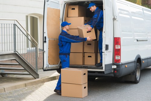 Highbury moving staff handling furniture carefully during a property relocation