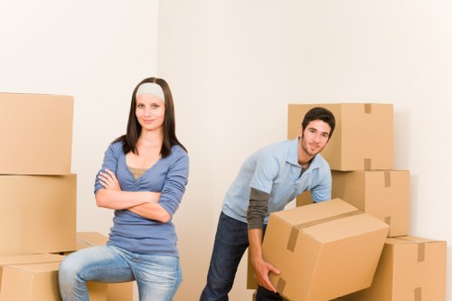 Local removal team helping with a move in Highbury