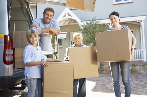Local moving van ready for a Highbury property move