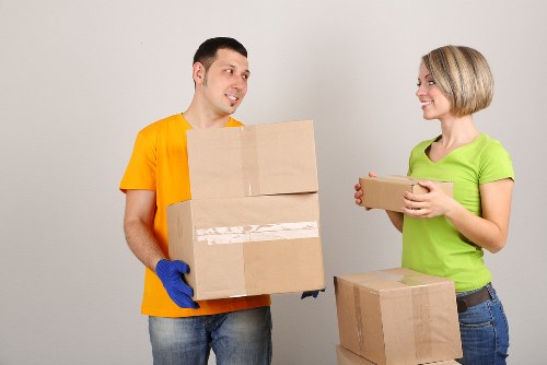 Moving day in a Highbury street with careful access planning