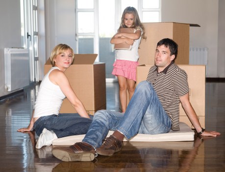 Careful handling of boxes and furniture during a local move